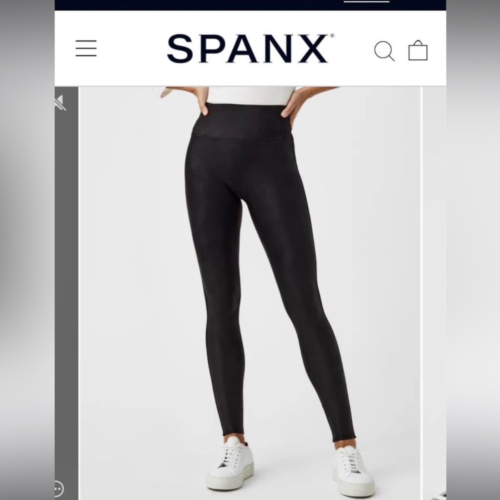 Spanx faux leather leggings